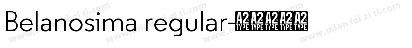 Belanosima regular字体转换